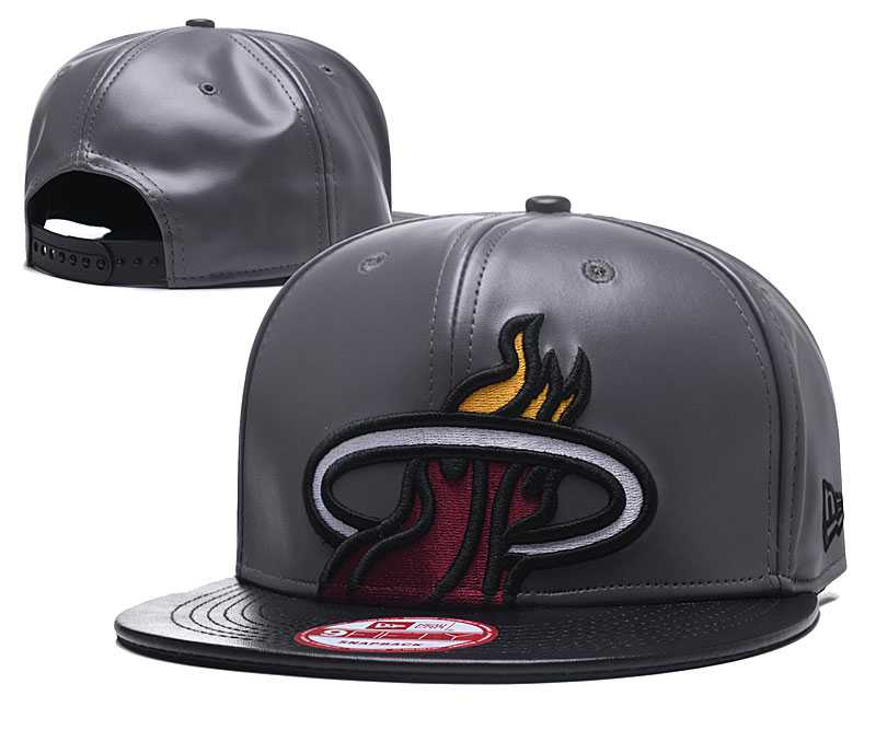 Heat Team Logo Gray Leather Adjustable Hat GS,We sell and wholesale Heat Team Logo Gray Leather Adjustable Hat GS on line form chian!